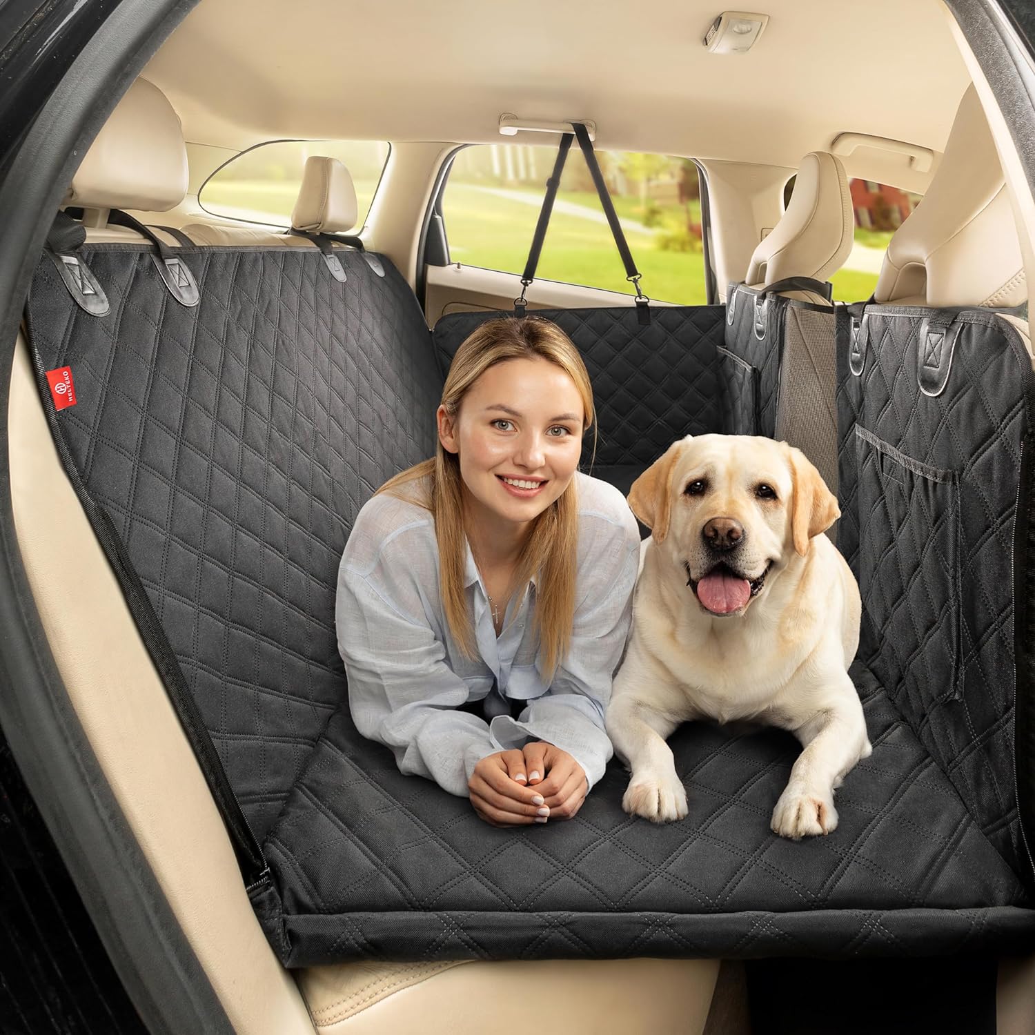 Car Seat Cover - غطاء مقعد سيارة للكلاب كبير الحجم،