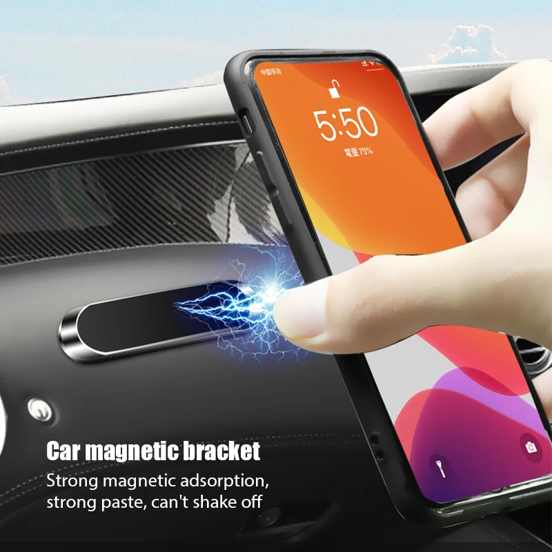 Car Phone Holder - حامل هاتف مغناطيسي للسيارة، قابل للدوران،