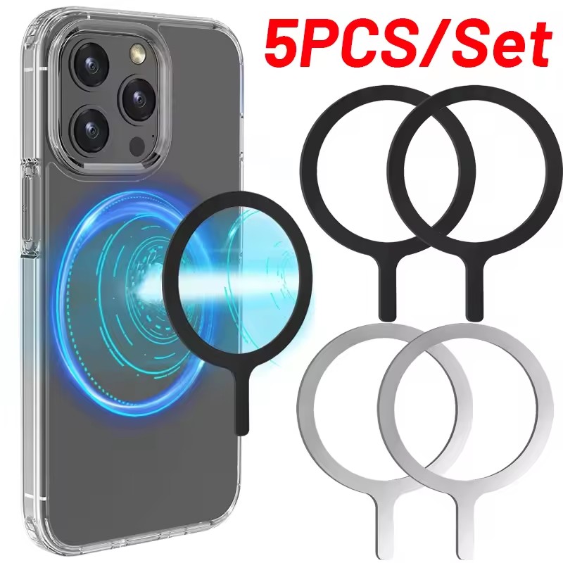 Car Phone Holder - 5-1 قطعة حلقة لاصقة لشحن ماج