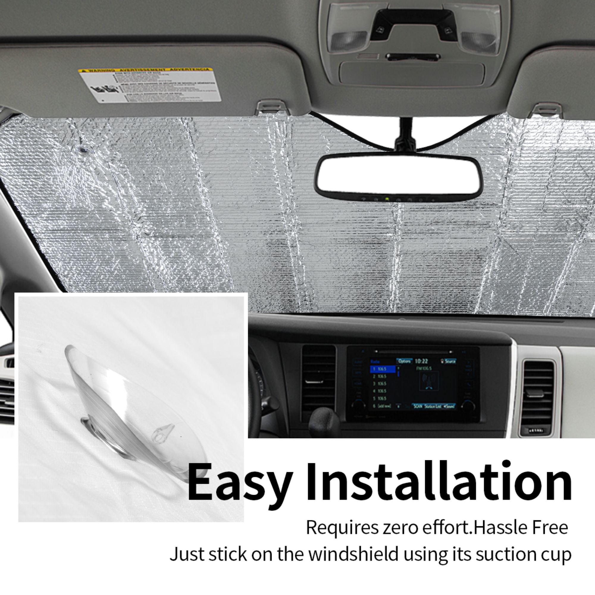 واقي شمس لزجاج السيارة الأمامي - مراجعة Windshield Sun Shade وسعره