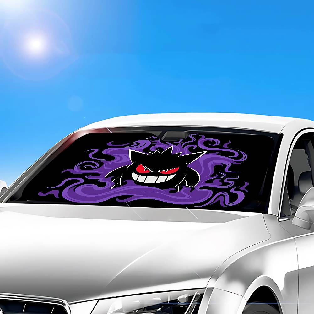 Anime Cute G-Gengar Stylish An - مراجعة Windshield Sun Shade وسعره