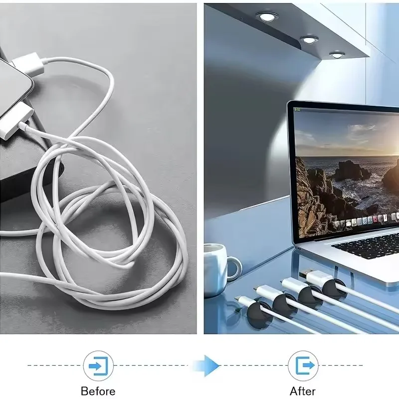 5/50 قطعة مشبك كابل اللفاف الم - مراجعة Car Cable Organizer وسعره