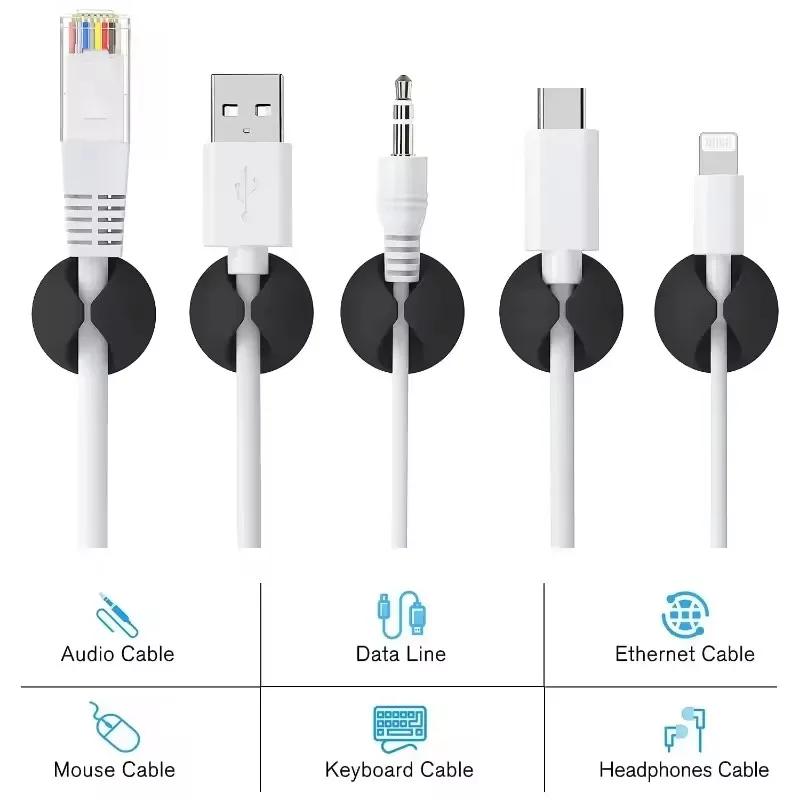 5/50 قطعة مشبك كابل اللفاف الم - مراجعة Car Cable Organizer وسعره